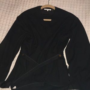 Belted wrap cardigan